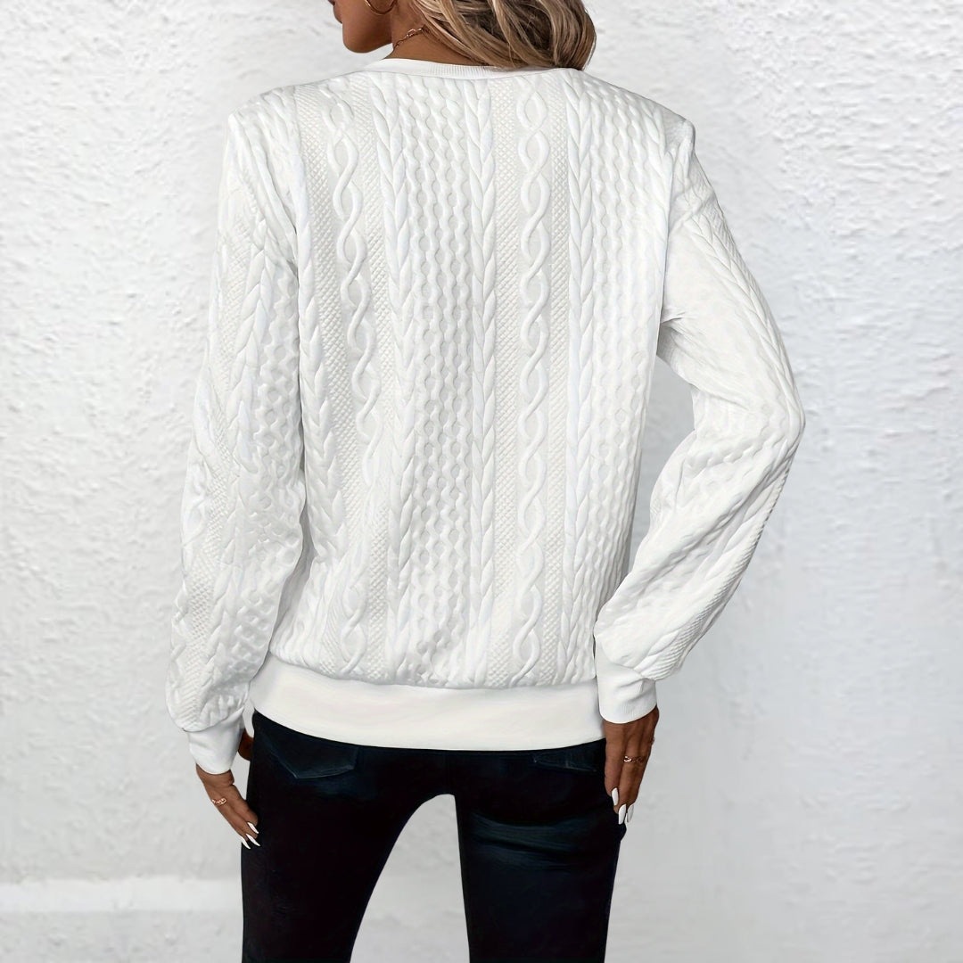 Jitka | Elegantni stil pletenog dukserice