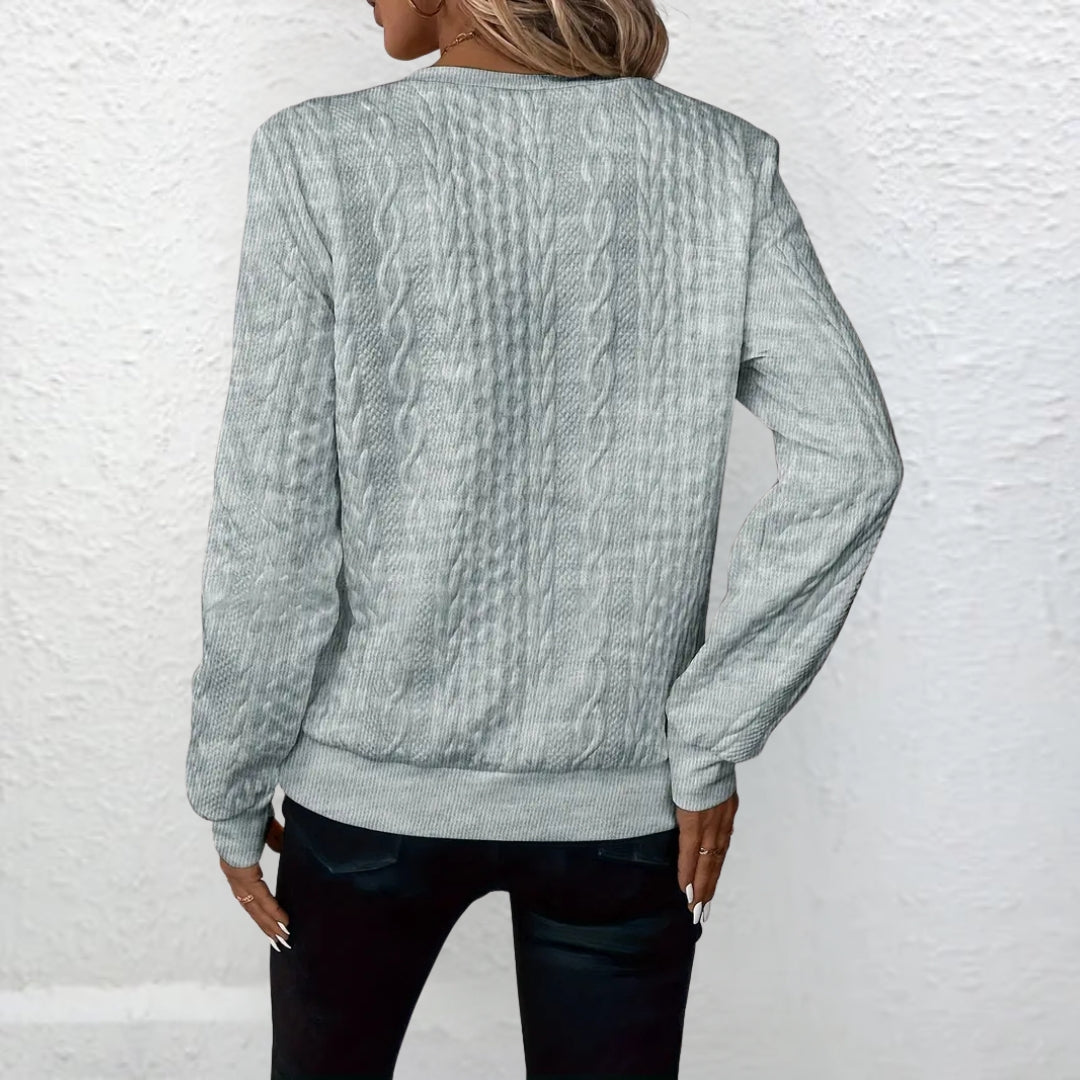 Jitka | Elegantni stil pletenog dukserice