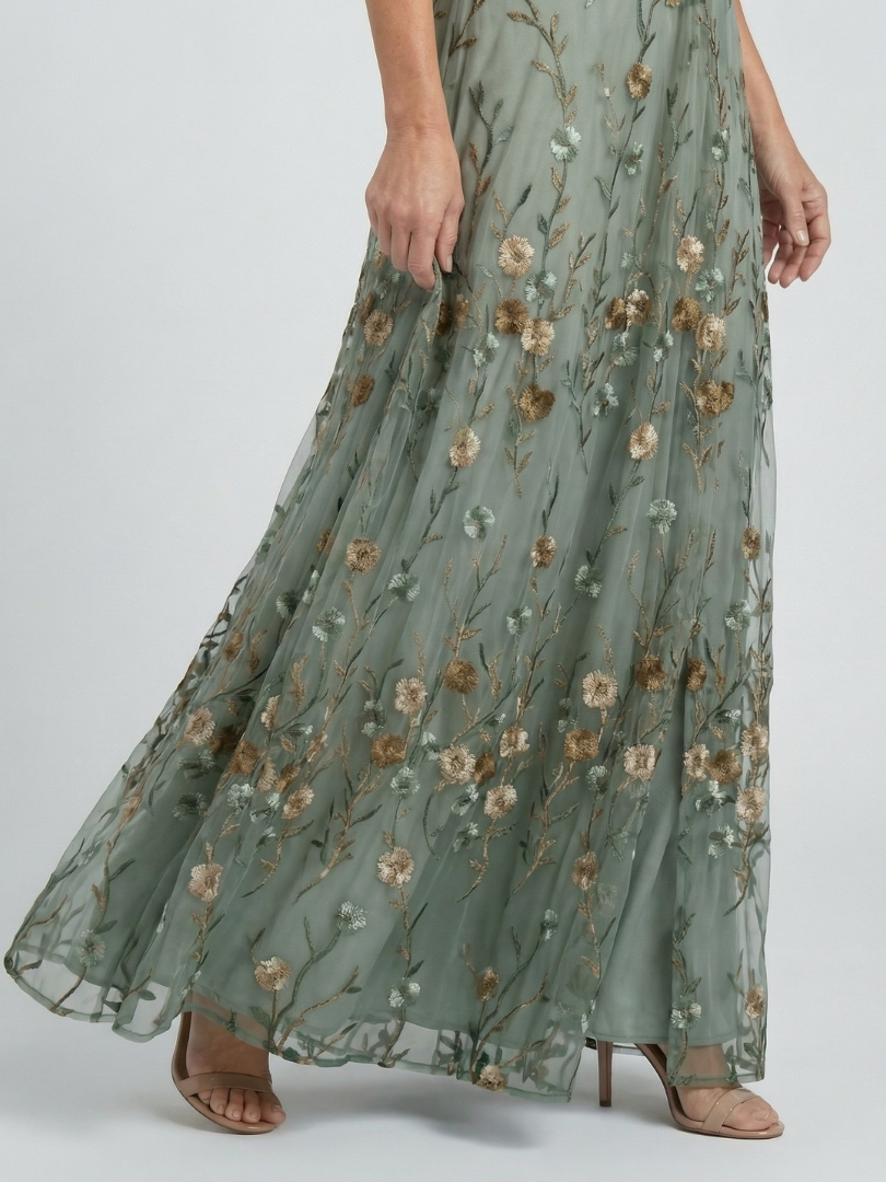 Aleksandra | Halter Bloom Flow Maxi Haljina