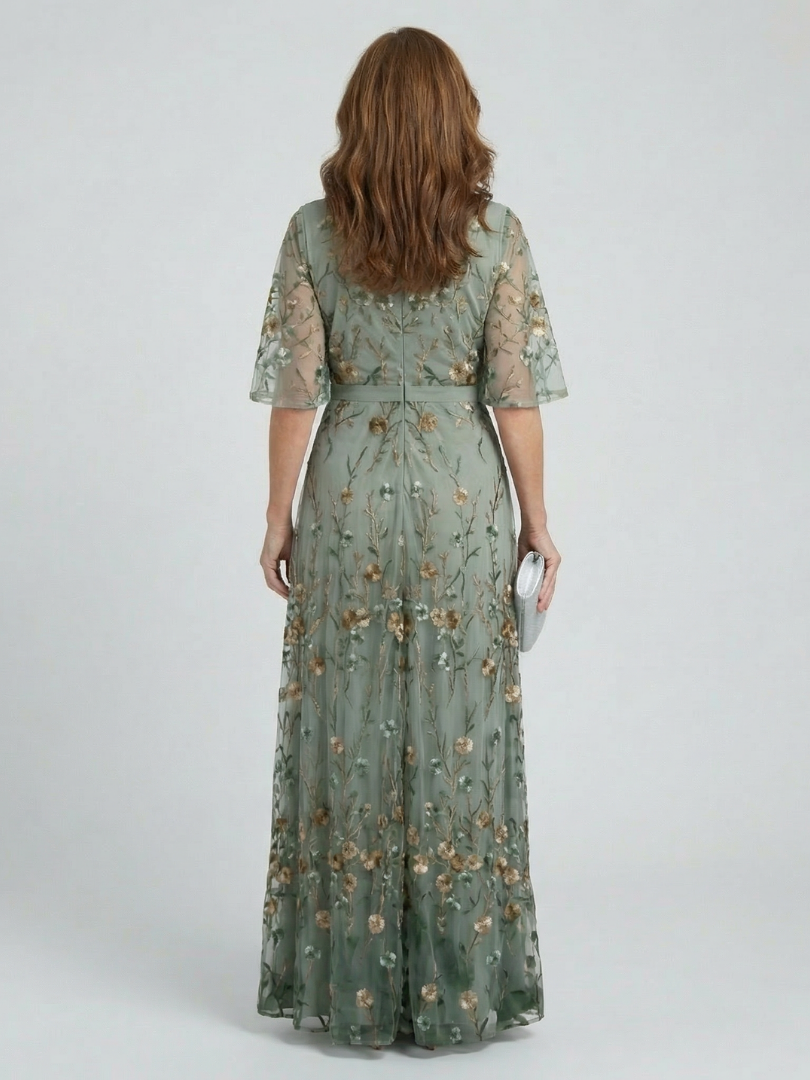 Aleksandra | Halter Bloom Flow Maxi Haljina