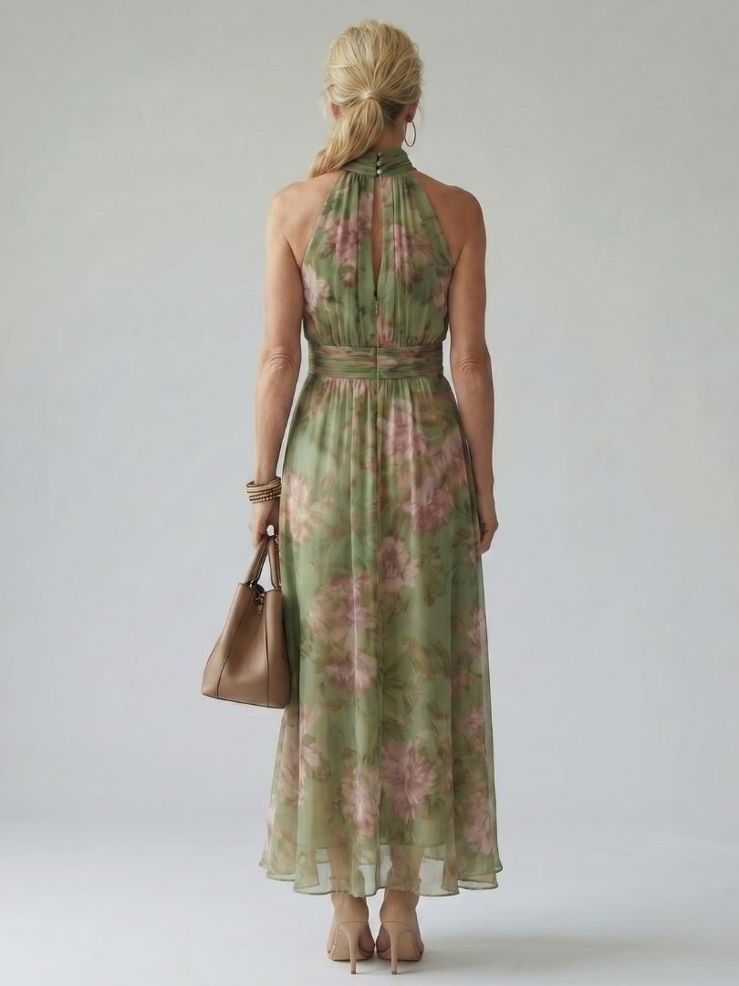 Jelena | Midi haljina sa halter izrezom