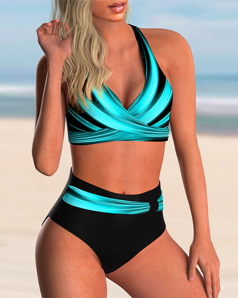 Liliana - Bikini komplet sa krstom oko vrata i uzorkom