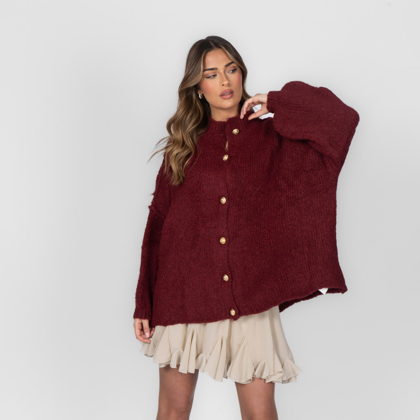 Elena | Oversize Pleteni Kardigan
