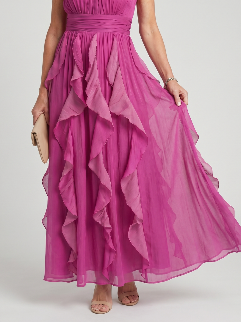 Bojana  | Halter Maxi Haljina sa Ruffles