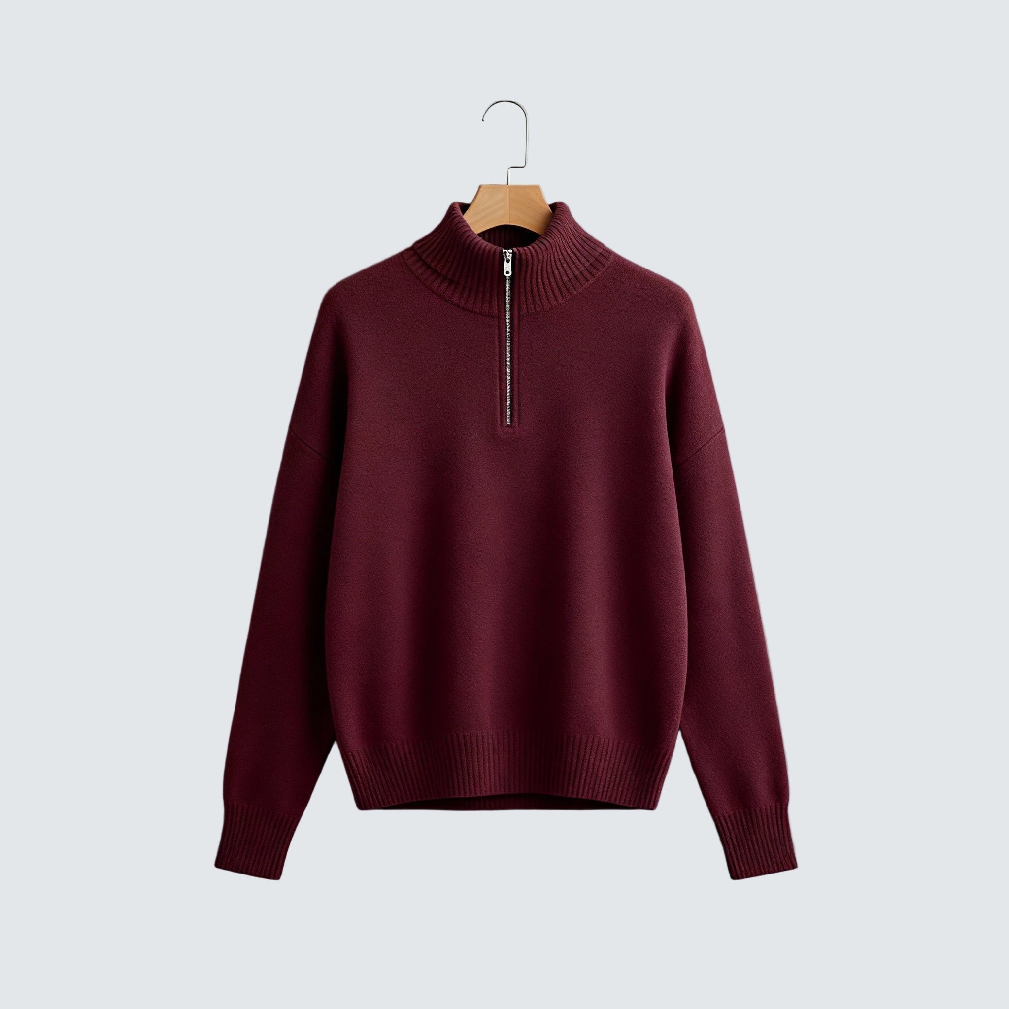 Lenka | Elegantni džemper sa polo zipom